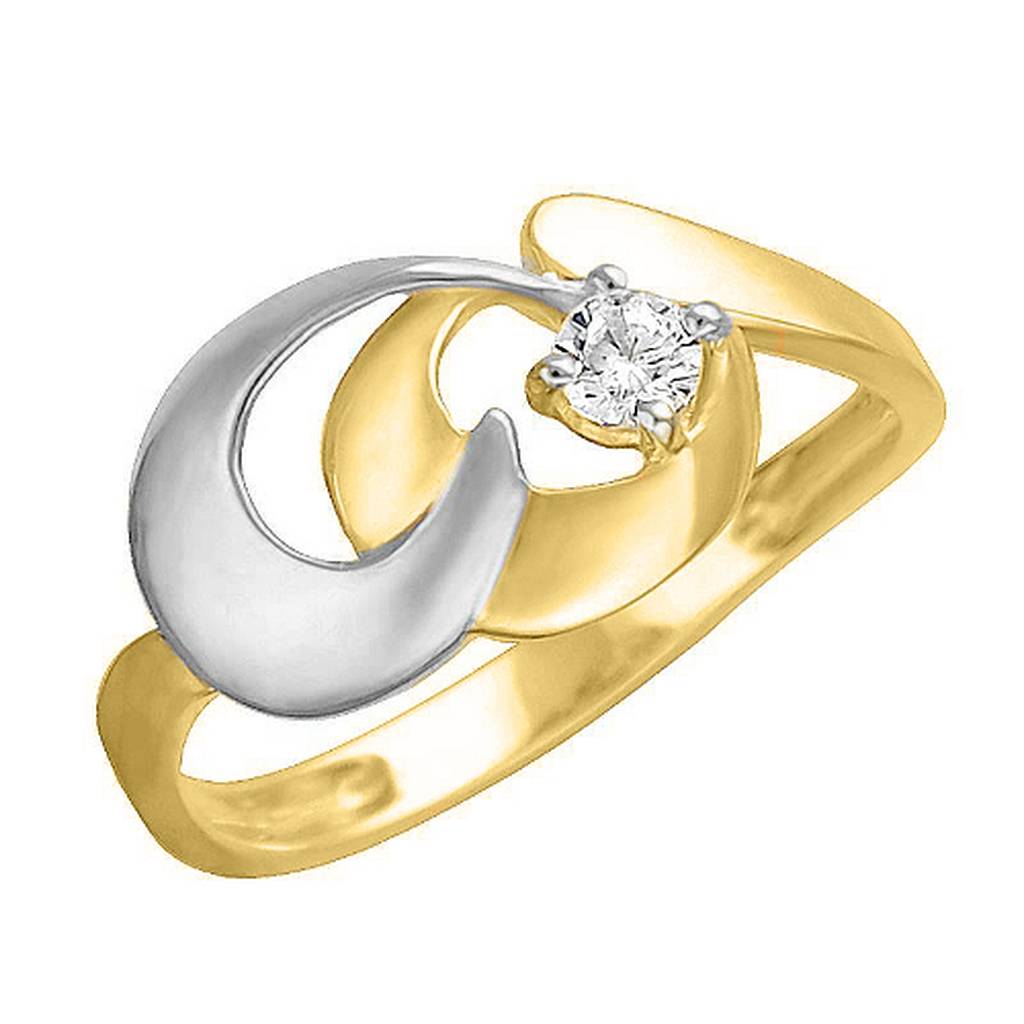 кольцо золотое с фианитом 01К1312313Р