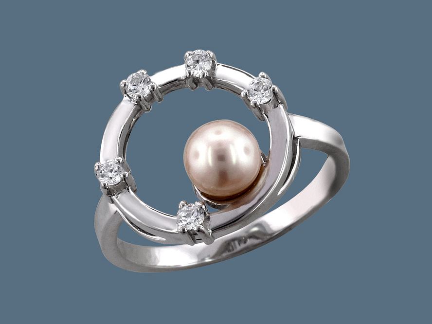 кольцо из серебра 925 пробы с фианитами 01К352716