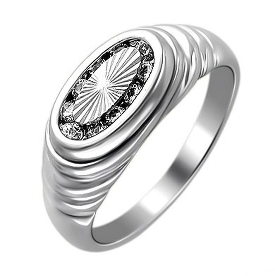 кольцо серебряное с фианитами 45Т150005