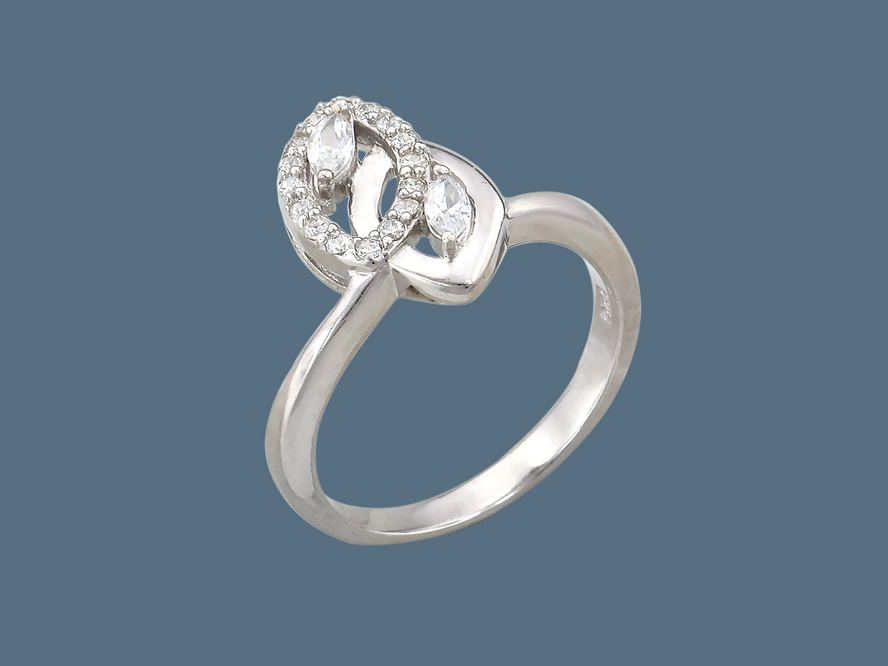 кольцо серебряное с фианитом С1К152219