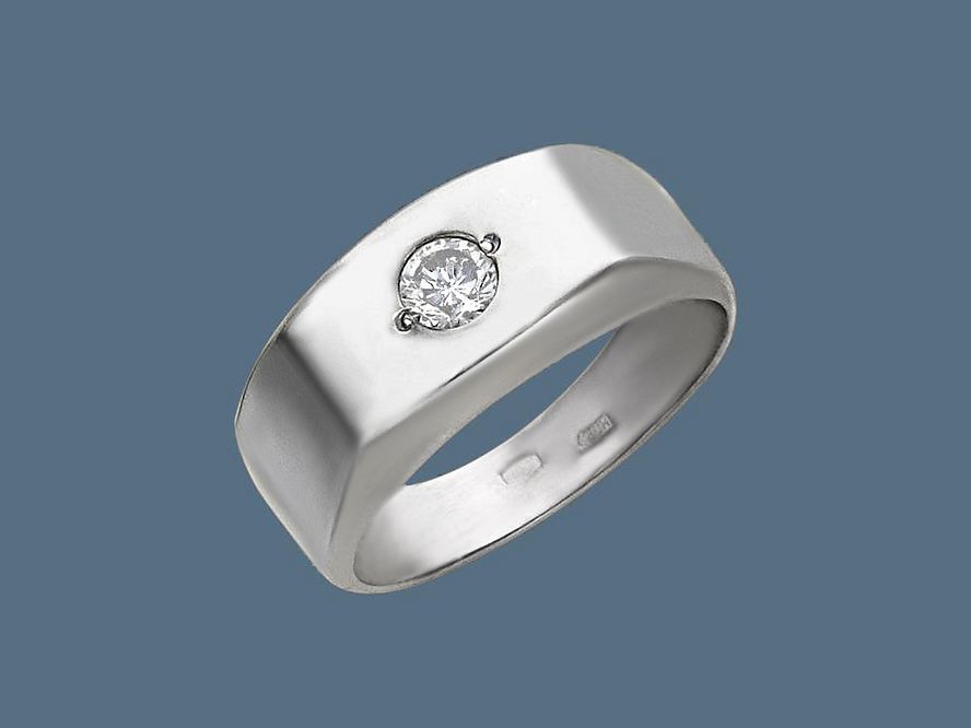 кольцо из серебра 925 пробы с фианитом К5Т150164