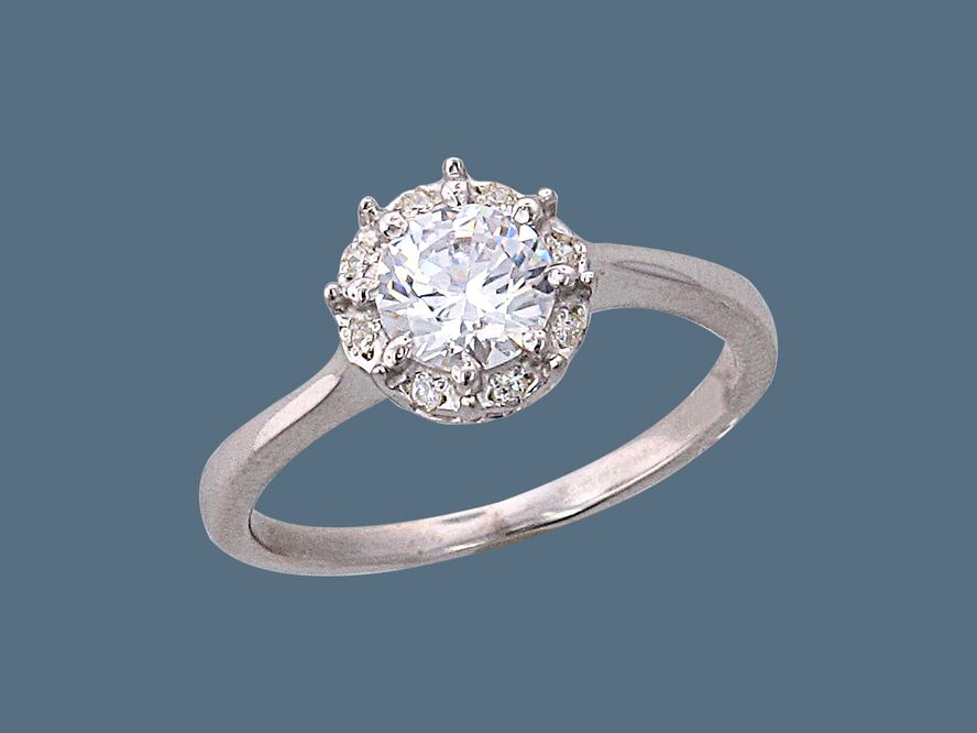 кольцо из серебра 925 пробы с фианитом У15К150462